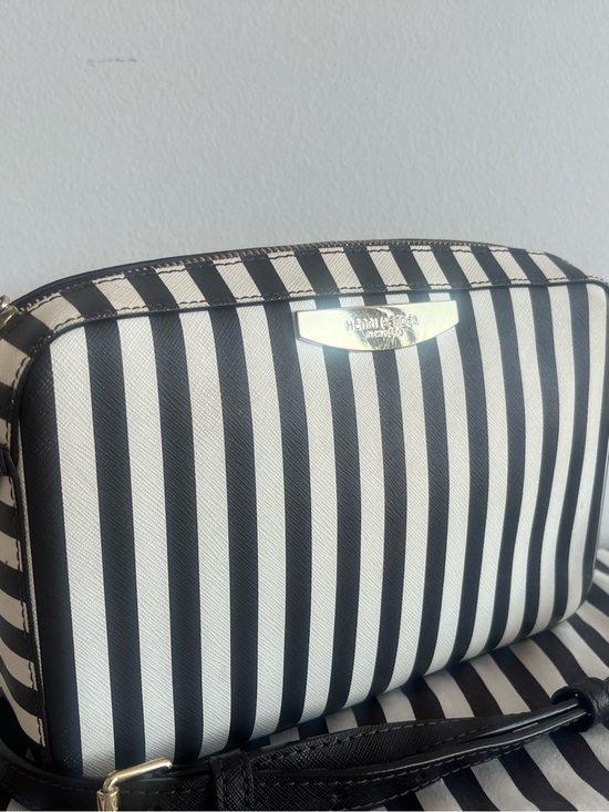 henri bendel Other - henri bendel Black & White Vertical Stripe Belt Bag